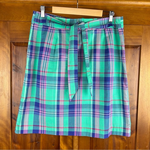 346 Brooks Brothers Dresses & Skirts - 346 Brooks Brothers Preppy Plaid Lined Cotton Skirt  Festival Old Money